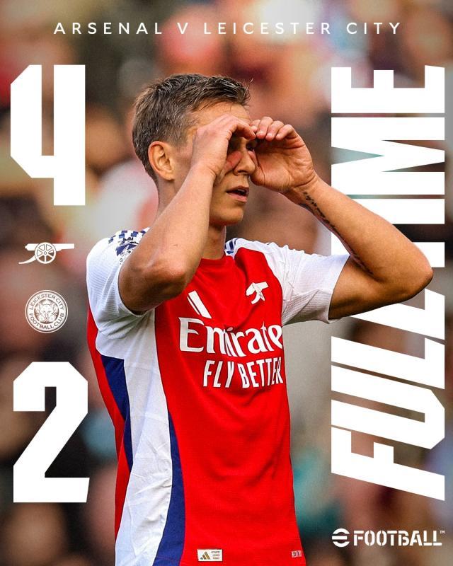 开云-【英超】阿森纳4比2险胜莱斯特城，特罗萨尔绝杀